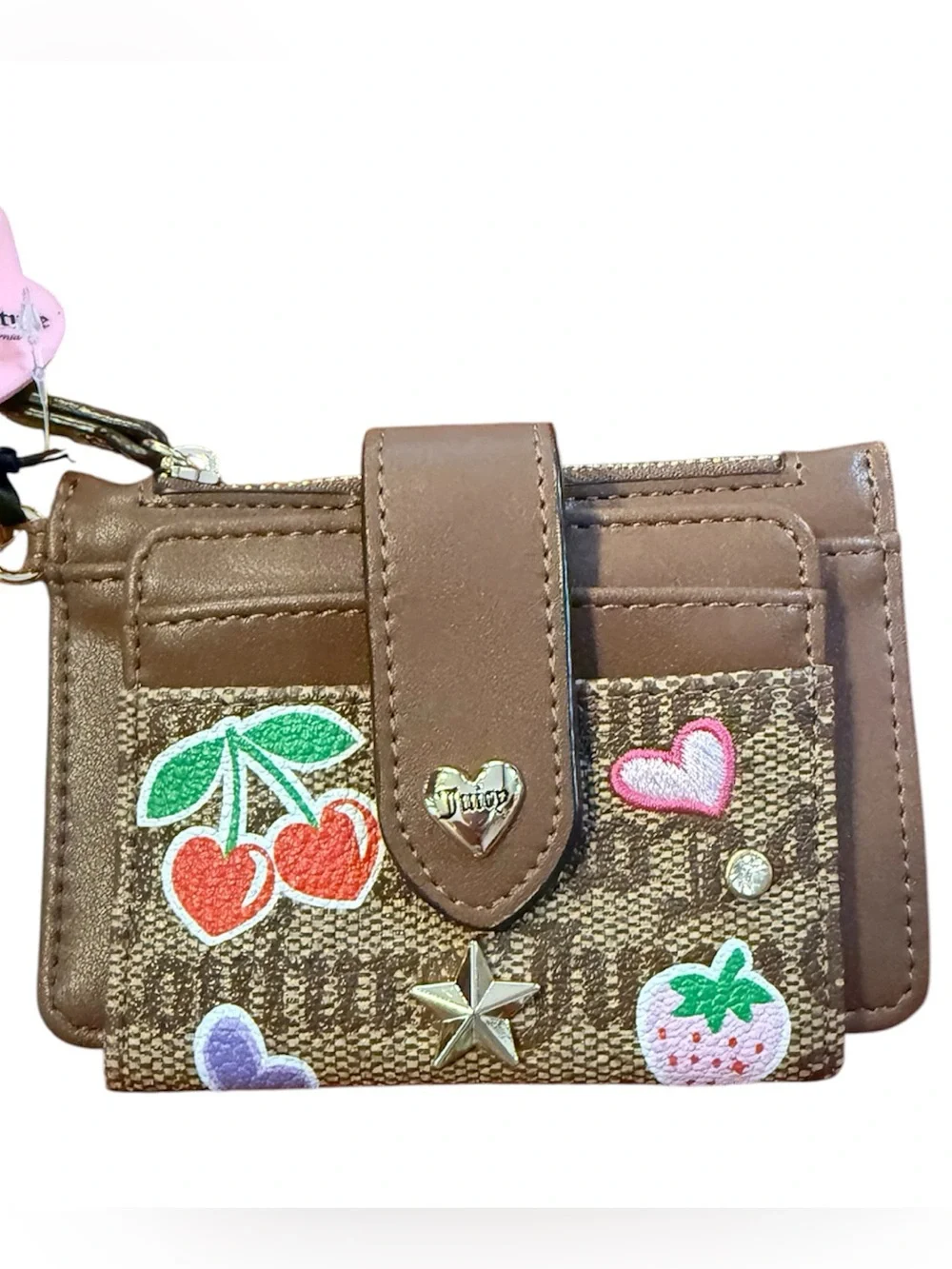 Juicy Couture Brown Logo Card & Key Holder